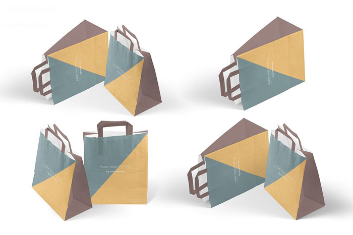 Paper Bags 2 Mockup