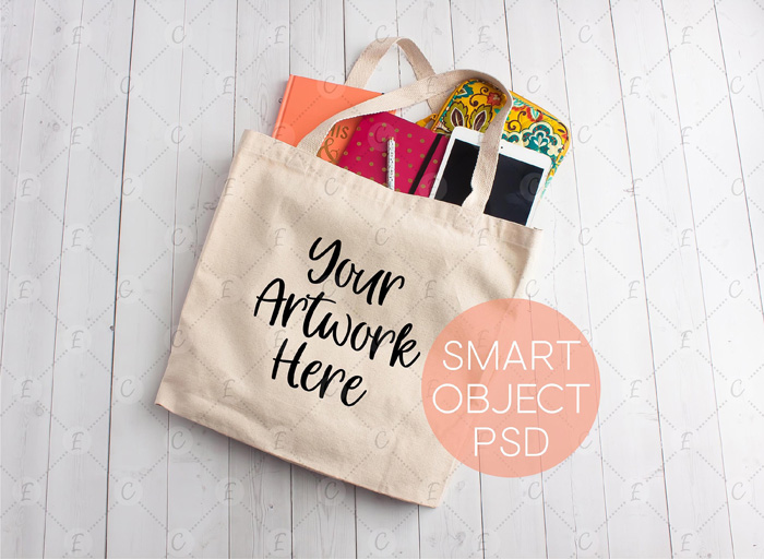 Canvas Tote Bag Mockup