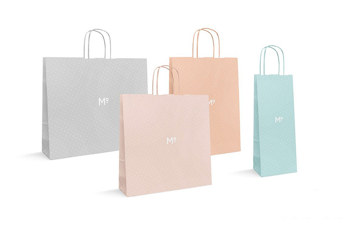 Premium Paper Bags 4 Types Mockup