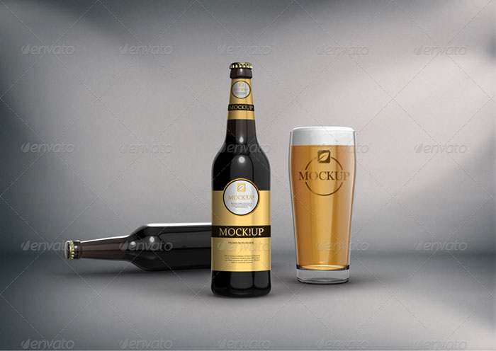 Beer Bottles Mockup