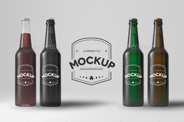 Beer Bottle Mockup (PSD)