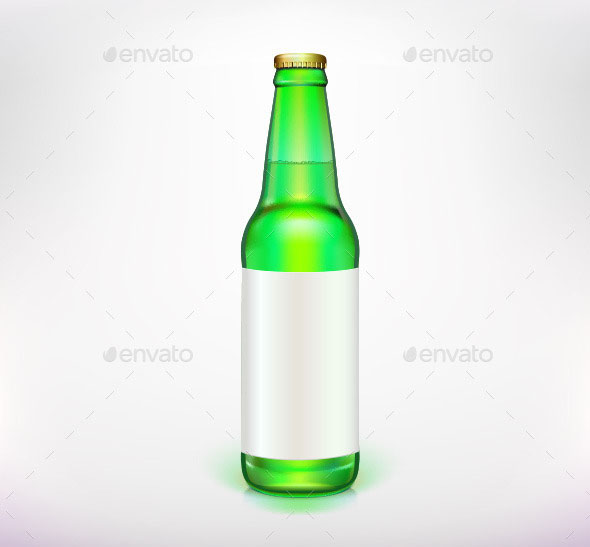 Beer Bottle With Blank Label