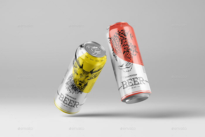 Beer Can Mockup