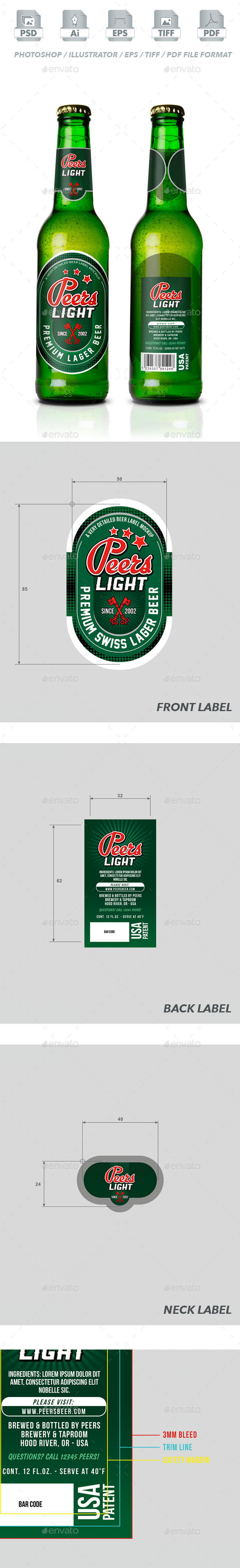 Beer Label Vector Template