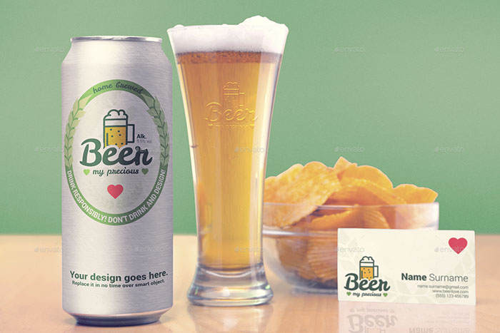 Beer Packaging & Branding Mockup