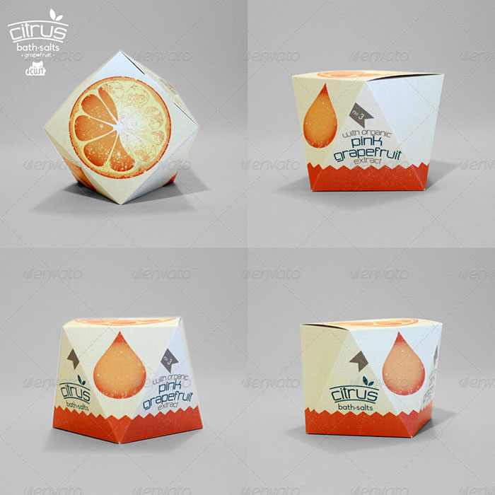 Citrus Bath Salt Packaging