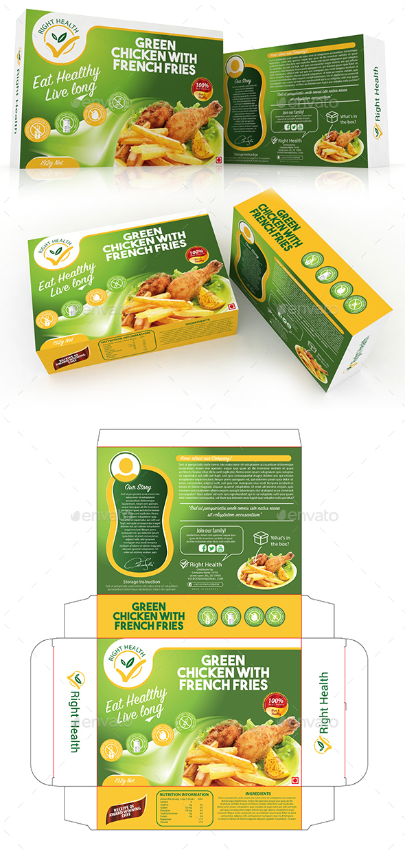 Fast Food Packaging Template