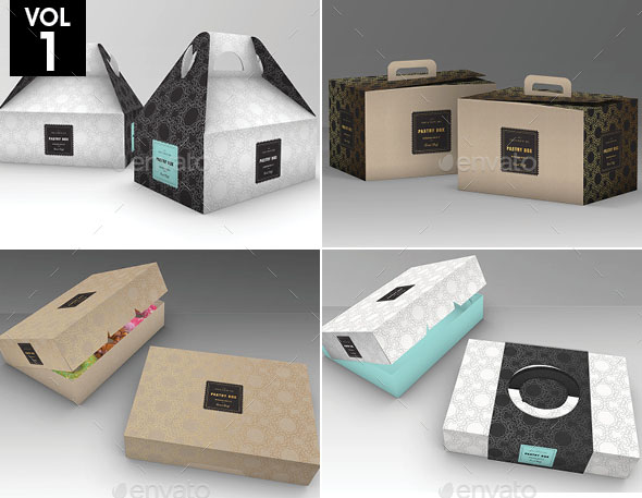 Food Pastry Boxes Vol. 1