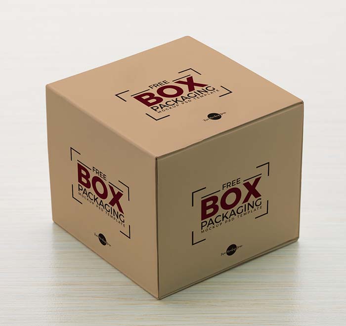 Free Box Packaging Mockup PSD Template