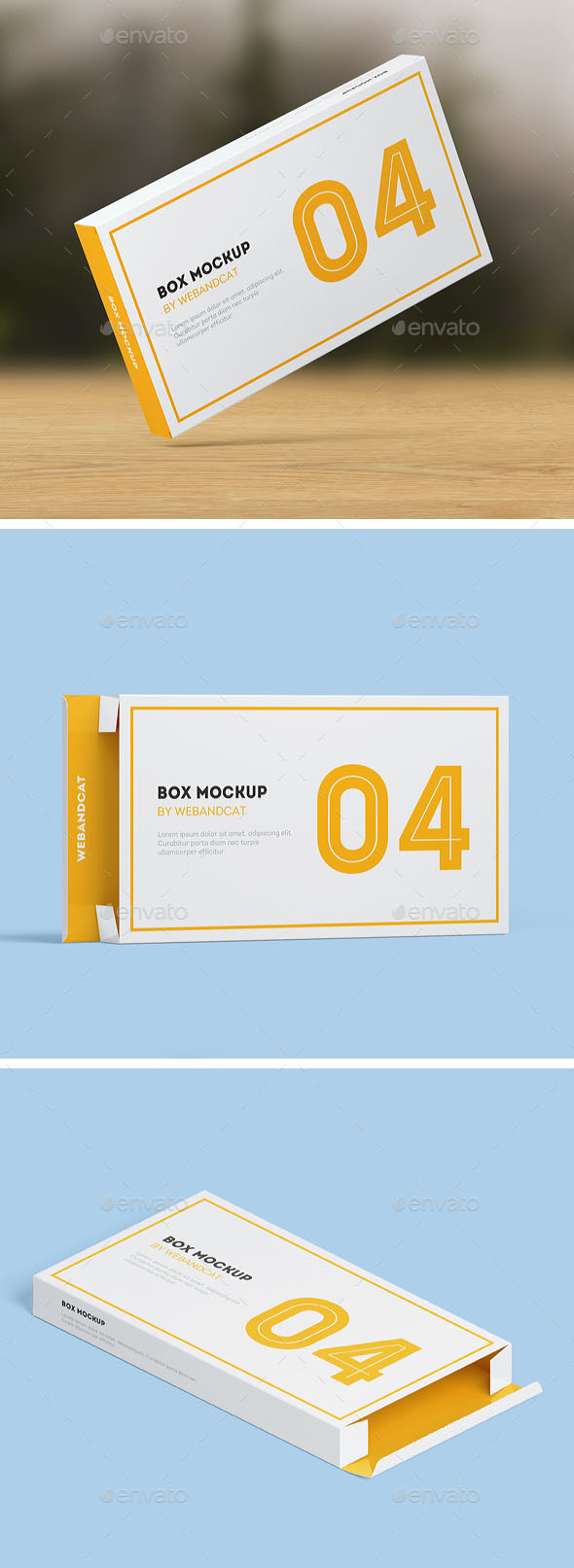 Package Box Mockup Set 4