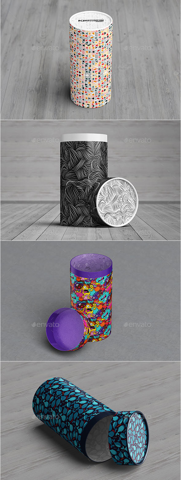 Tube/Can Packaging Mockup