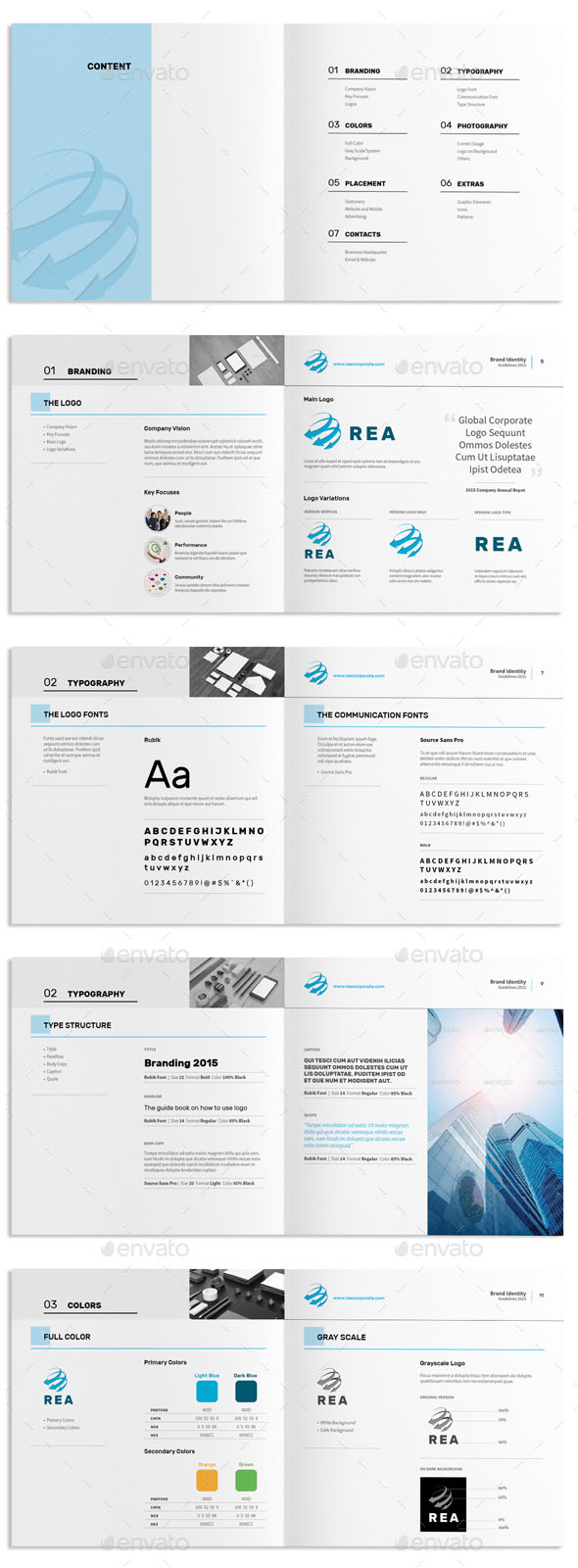 Brand Identity Guidelines Square Brochure