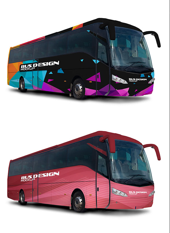 Free Mockup Bus Design