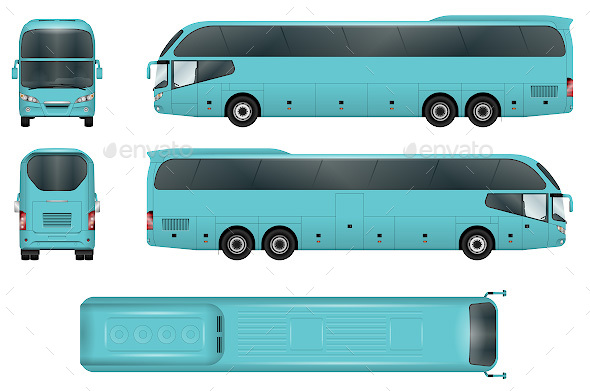 Bus Template Premium (Vector)