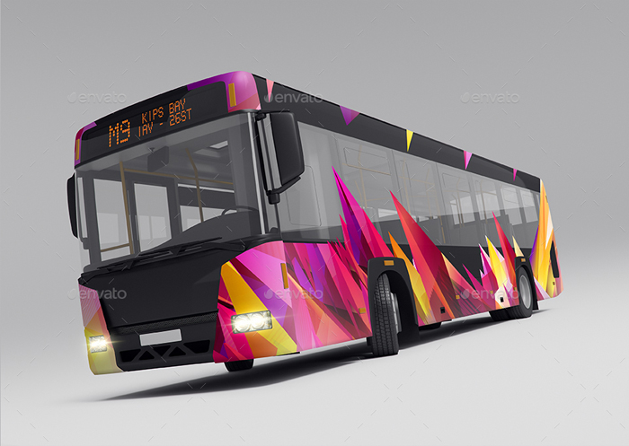 City Bus Advertising Mock-Ups Vol.1