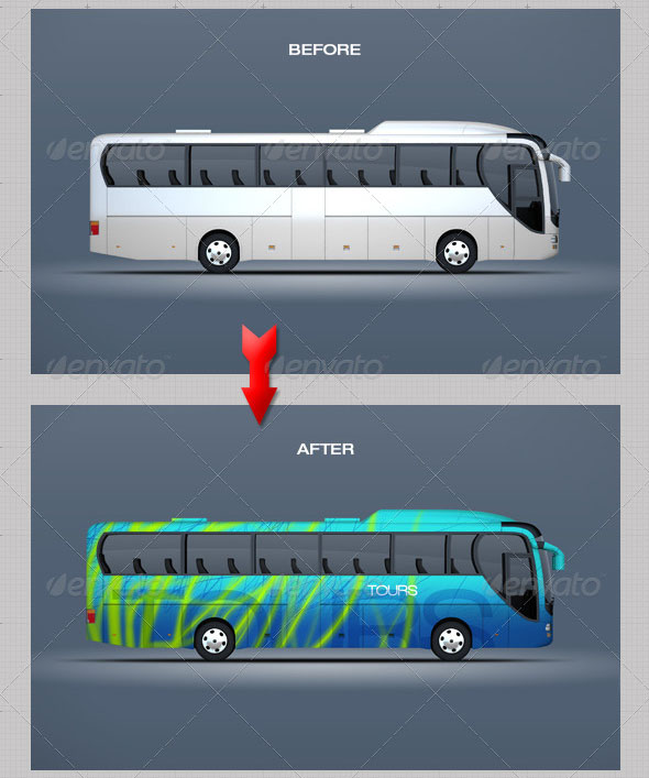 Mockup for Bus & Passenger Vehicles