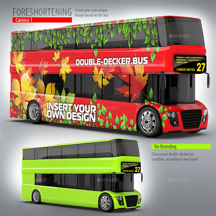 Premium 3D School Bus Mock-Up