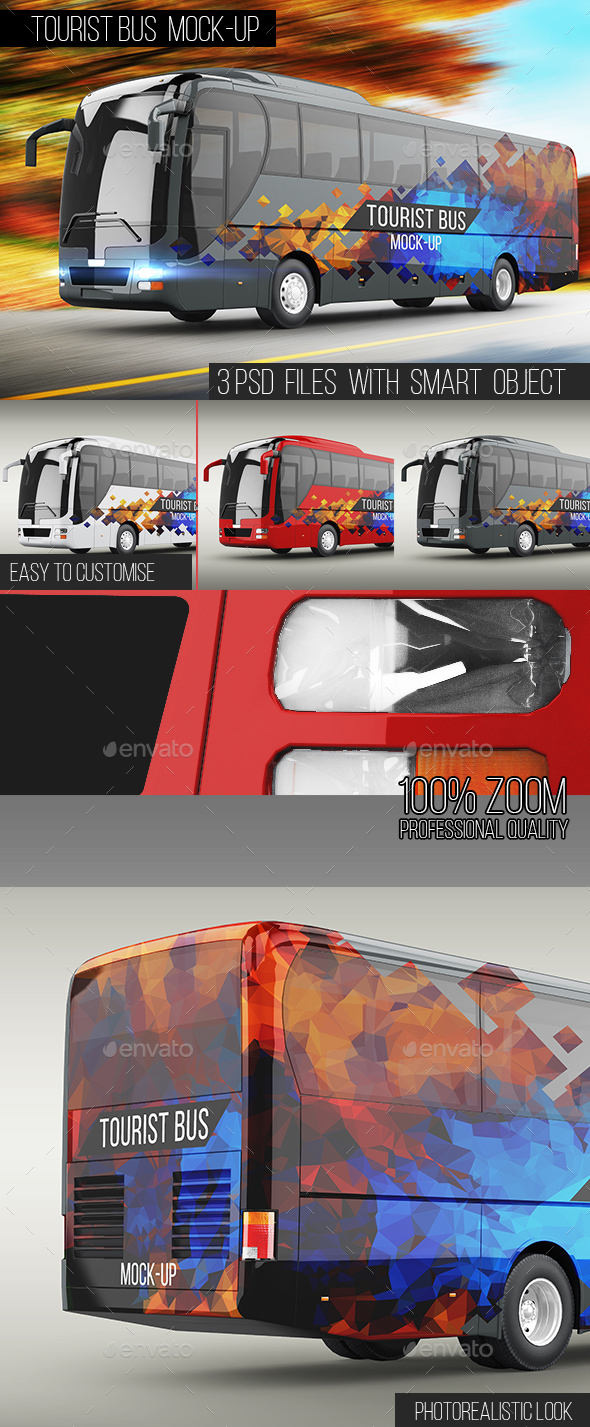 Premium Tourist Bus Mock-Up