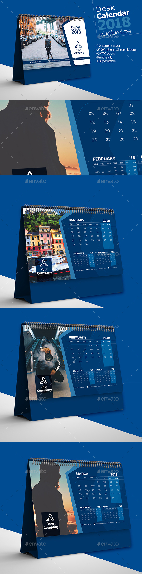 Desk Calendar 2018 Bundle V2