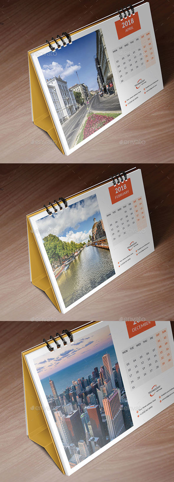 Desk Calendar Design 2018