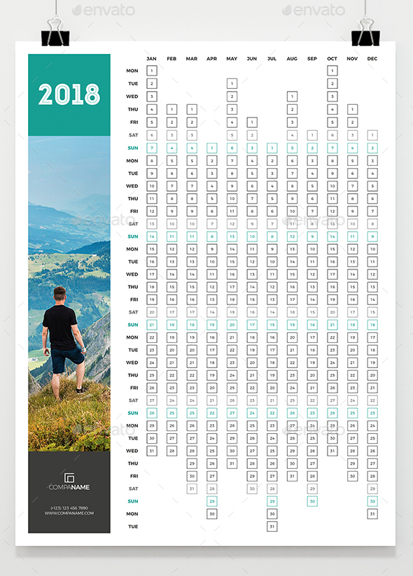 Poster Wall Calendar 2018