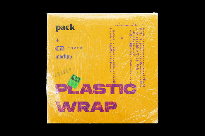 Cd Cover Mockup + Plasctic wraps