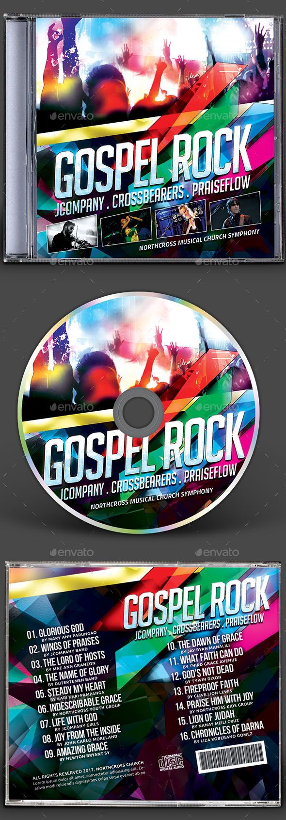 Premium Gospel Rock CDAlbum Artwork