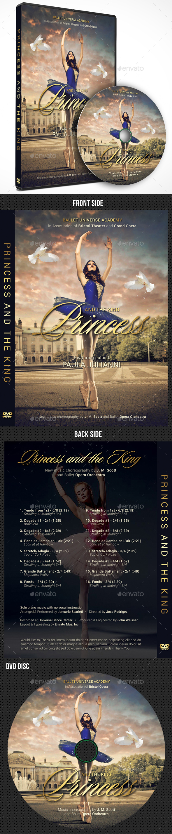 Ballet DVD Cover Template Premium