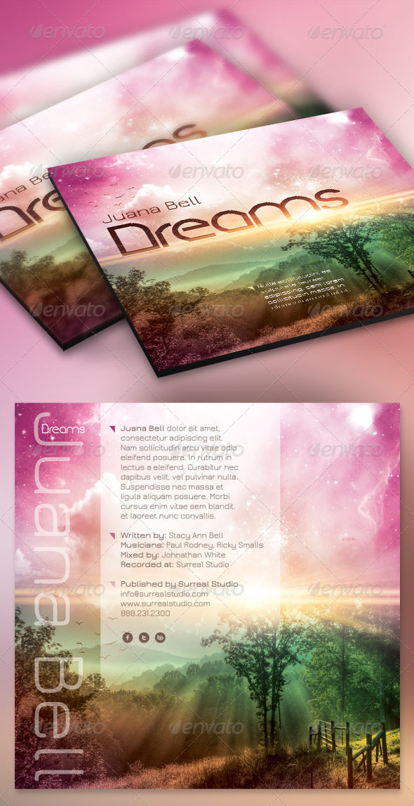 Dreams CD Artwork Template