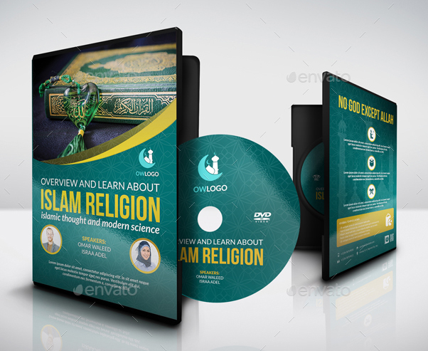 Islamic DVD Cover & Label Template