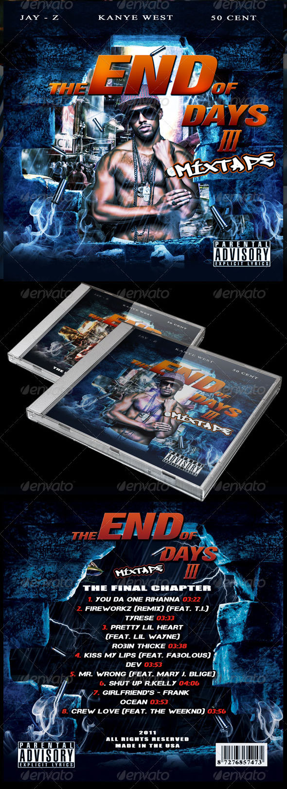 The End of Days III Mixtape CD Cover
