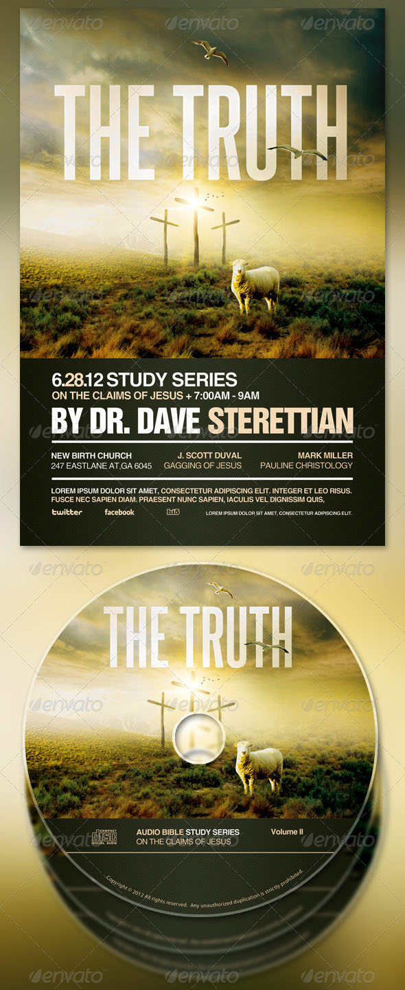The Truth Church Flyer & CD Template