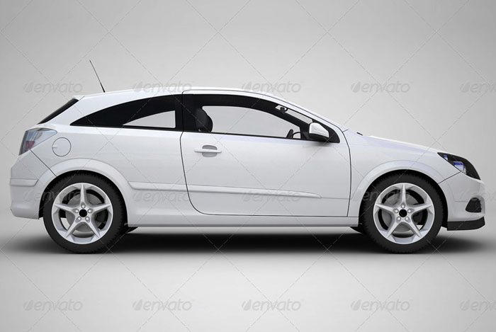 Opel Astra Mockup for Car Branding