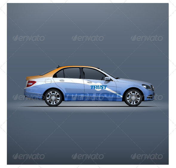 Mercedes Mockup for Private Car Branding