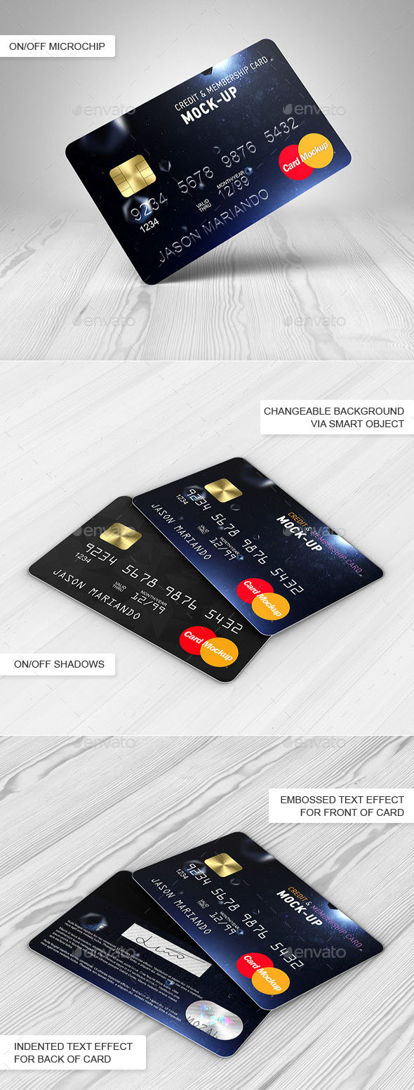 Premium Credit / Bank Card Mock-Up