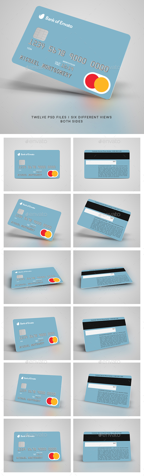 Credit / Bank / Gift / Discount / Club Card Mock-Up