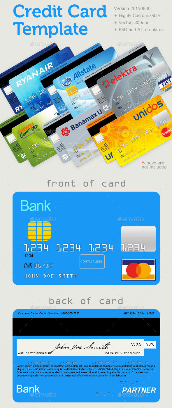 Premium Plastic Card Template