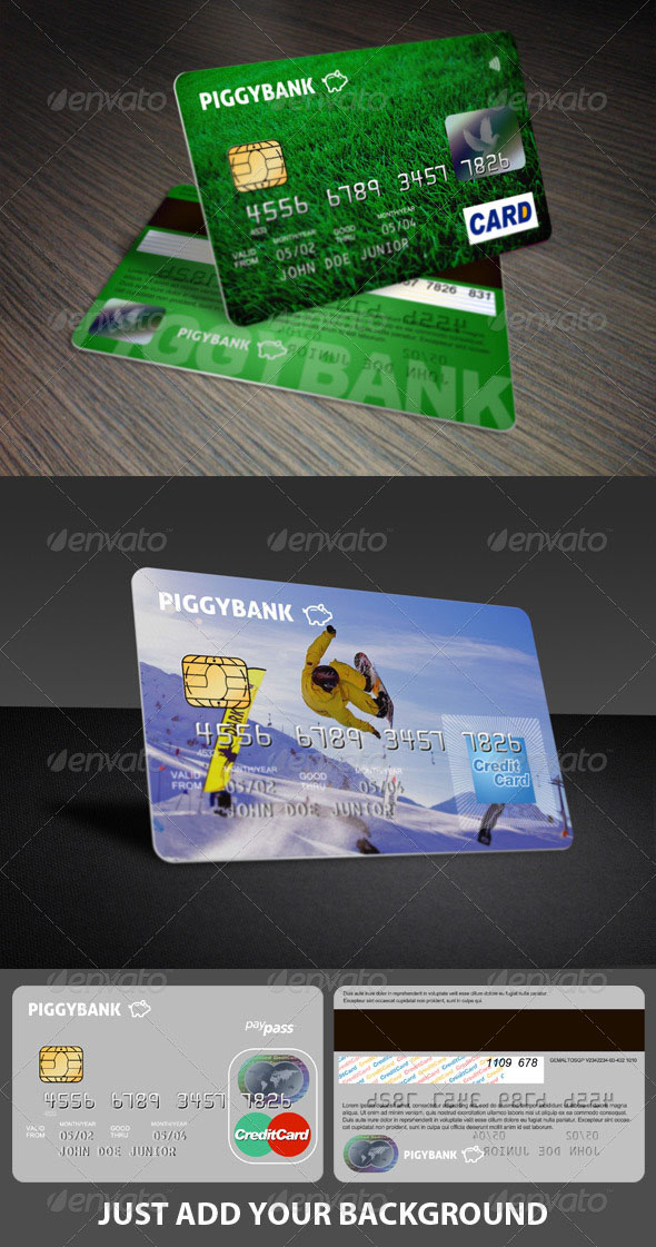 Premium Credit Cards Mockup