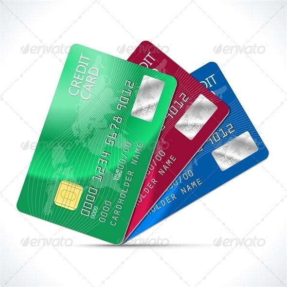 Vector Illustration Credit Cards