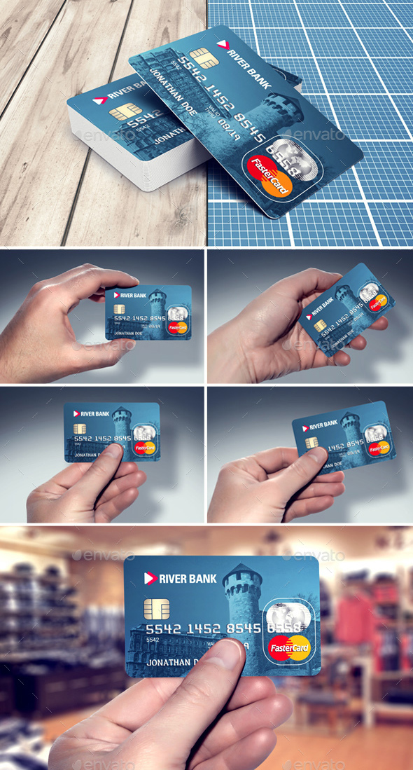 Credit / Bank Card Template & Mockup