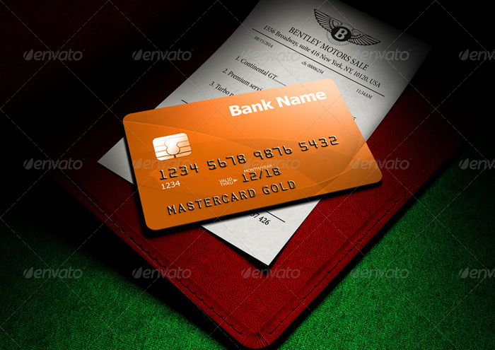 Photorealistic Full-Custom Credit Card Mock-up