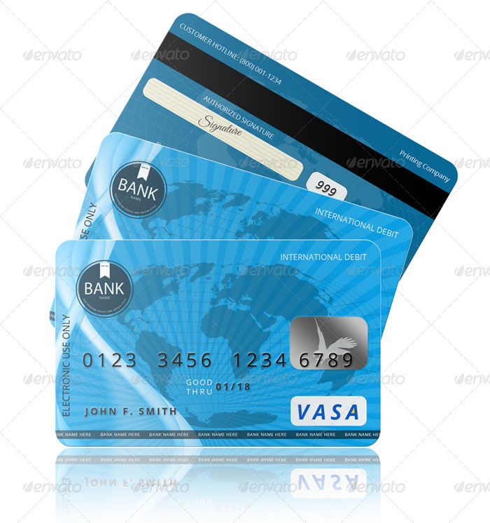 Premium Credit Card Template PSD