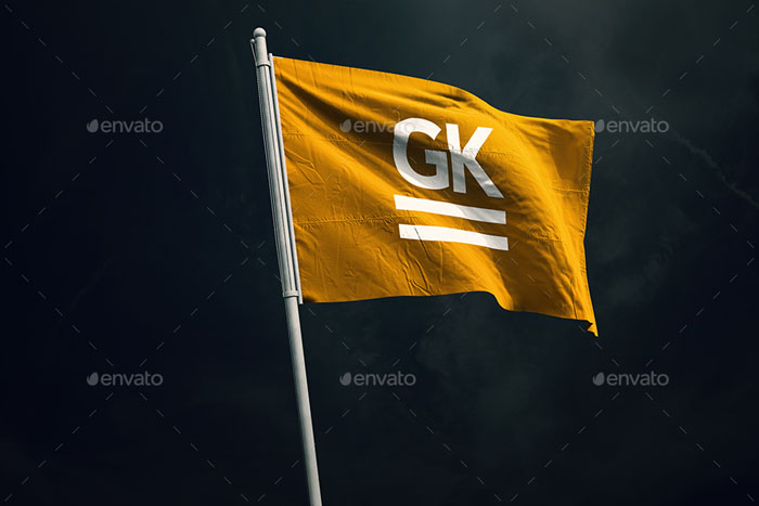 10 Realistic 3D Vertical Flags Mock-Up (Outdoor Edition)