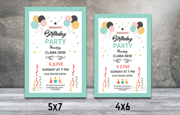 Birthday Party Invitation Flyer V21