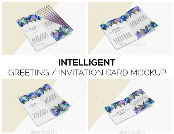 Intelligent Invitation/ Greeting Card Mock-Up