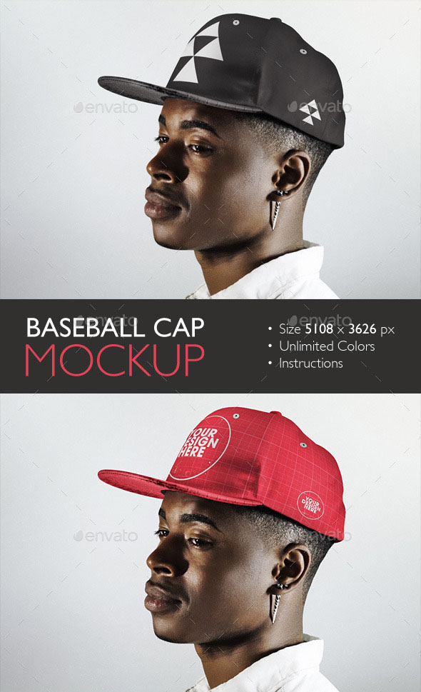 Premium Baseball Cap Mockup