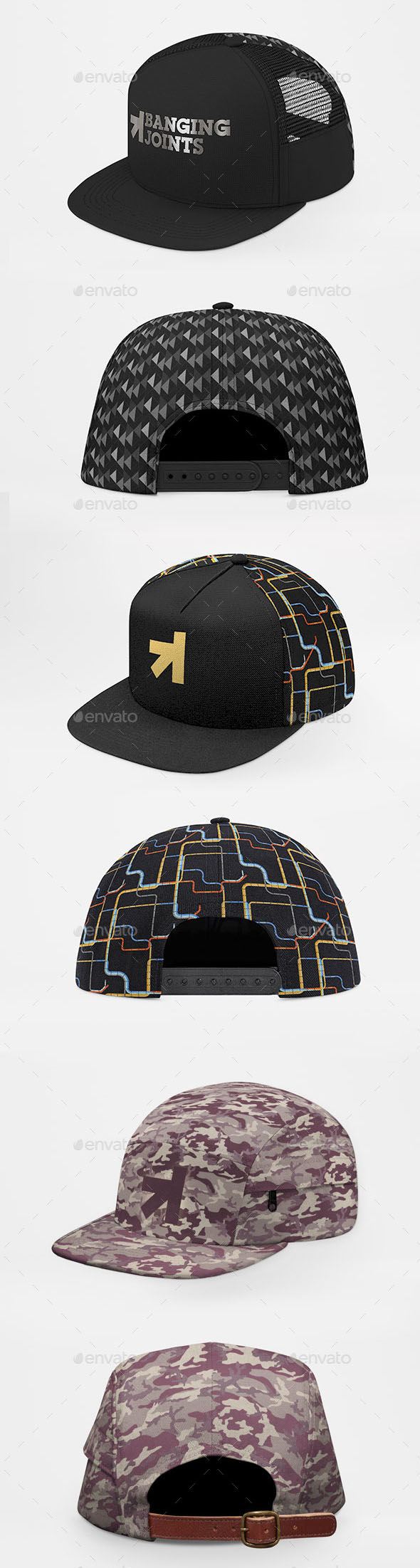 Baseball Trucker Full Cap Mockup