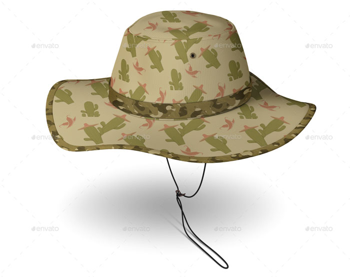 PSD Bucket Hat Mockup