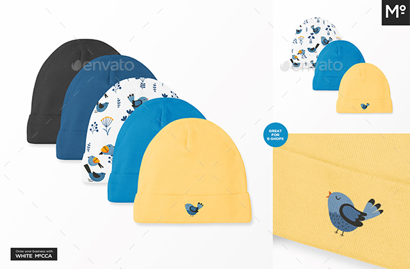 Cotton / Baby Cap Mockups Generator