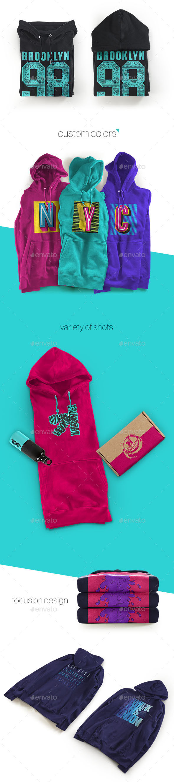 Hoodie Sweatshirt Presentation Mockup